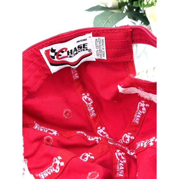 Chase Authentics Budweiser  Dale Jr. 8 Red Bling Womens Cap NASCAR Hat - Picture 9 of 9